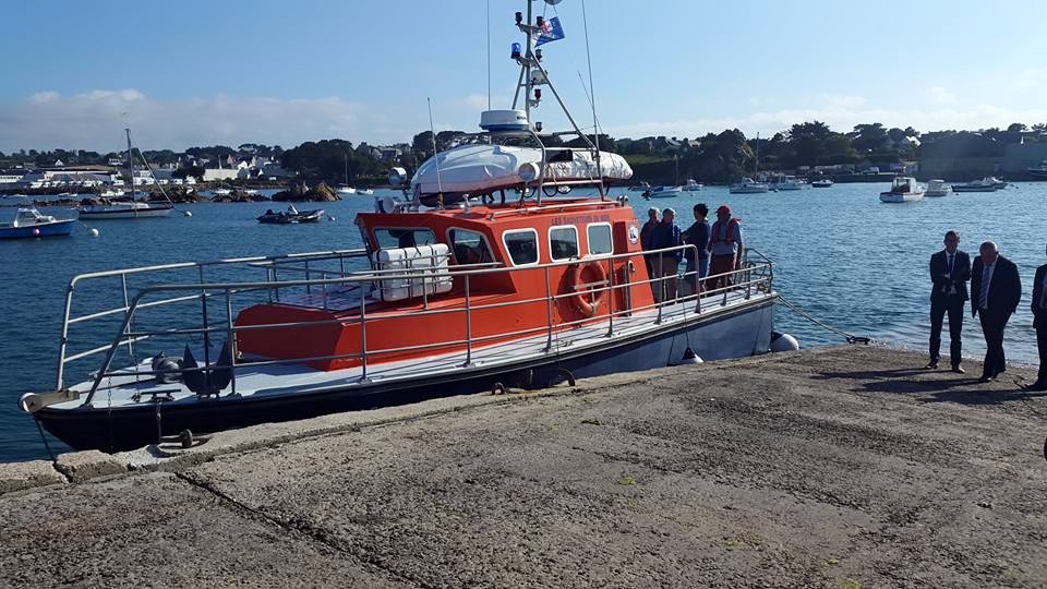 Visite de la vedette par les sociétaires du Crédit Maritime