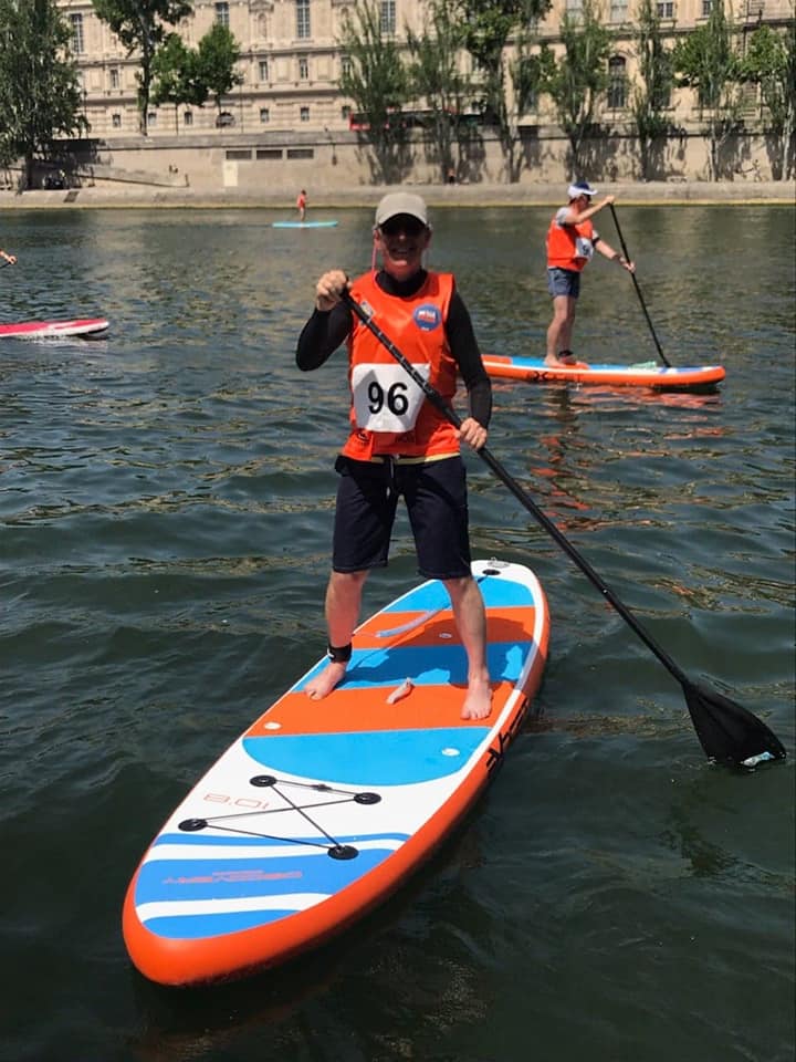 Alexis Grenier sur son paddle