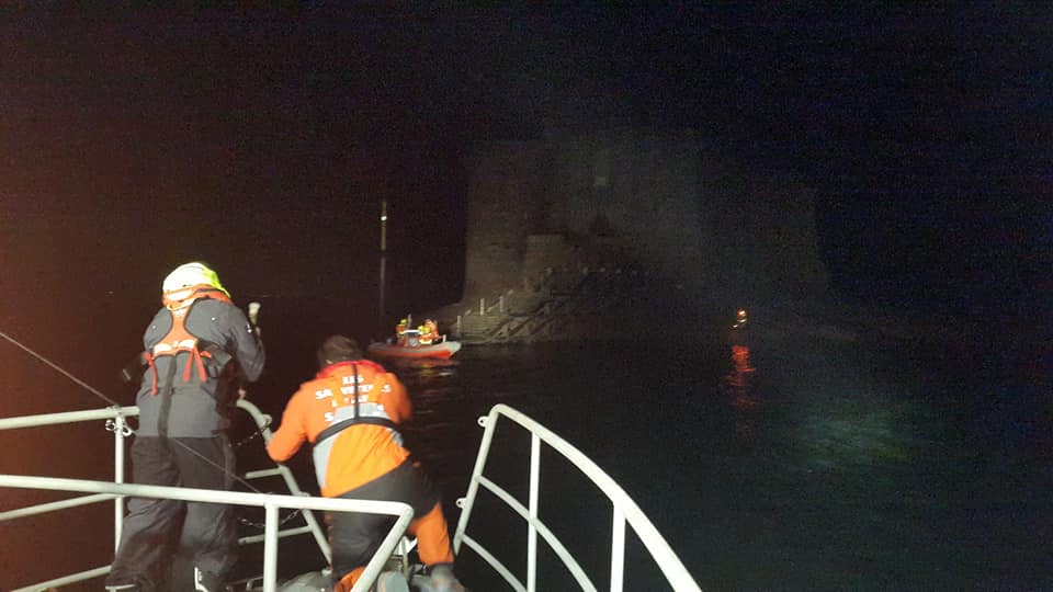 Exercice de nuit en Baie de Morlaix