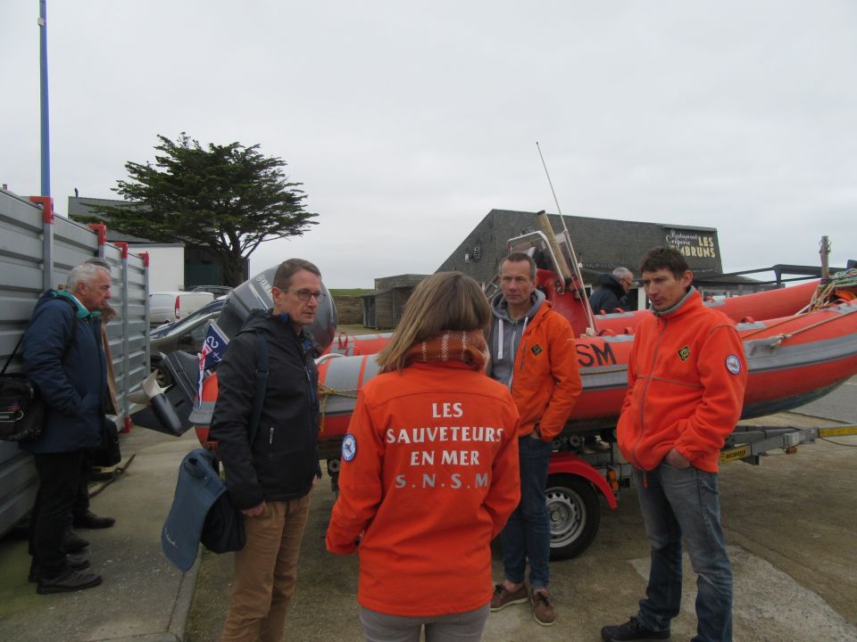 Visite du semi-rigide de Térénez