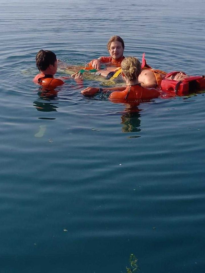 Exercice homme à la mer